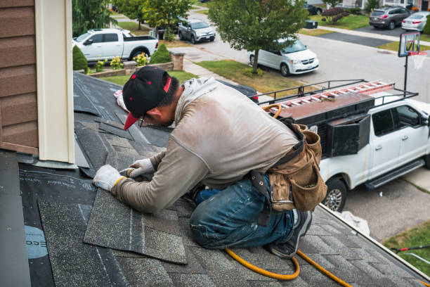 Professional Flat Roof Repair technician working in Saint Clair Shores, MI